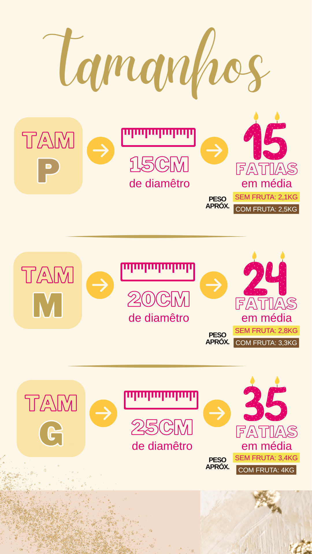 ⚠️ AVISO: TABELA DE TAMANHOS ⚠️